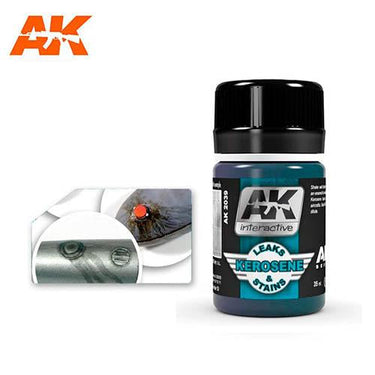 AK Interactive AK2039 Air Weathering Kerosene Leaks & Stains Enamel 35mL